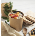 Round kraft paper noodle rice bowl